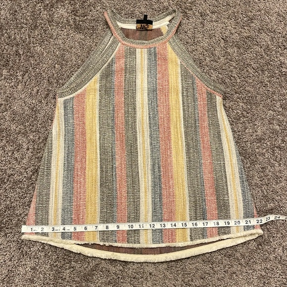 W5 Anthropologie Striped Halter Tank - Picture 7 of 9
